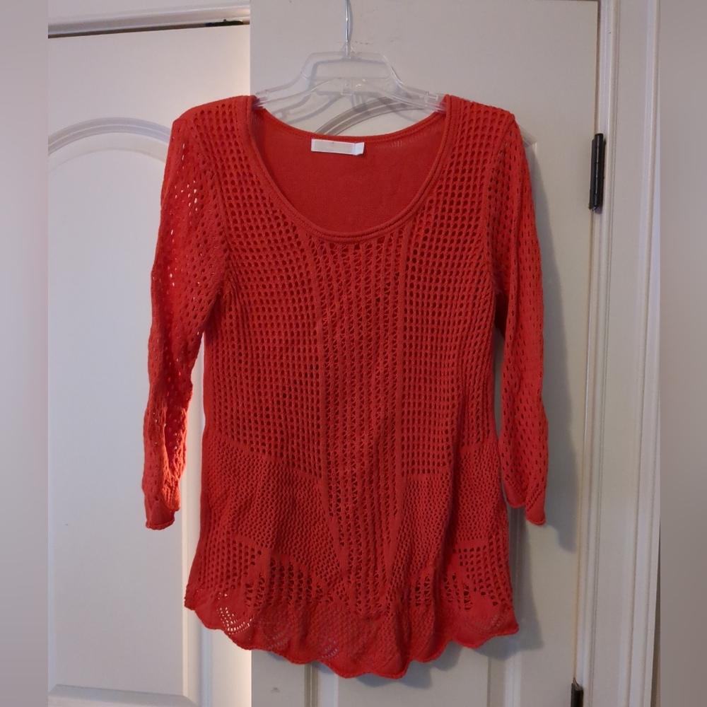 Christina Vibrant Red Knit Top
